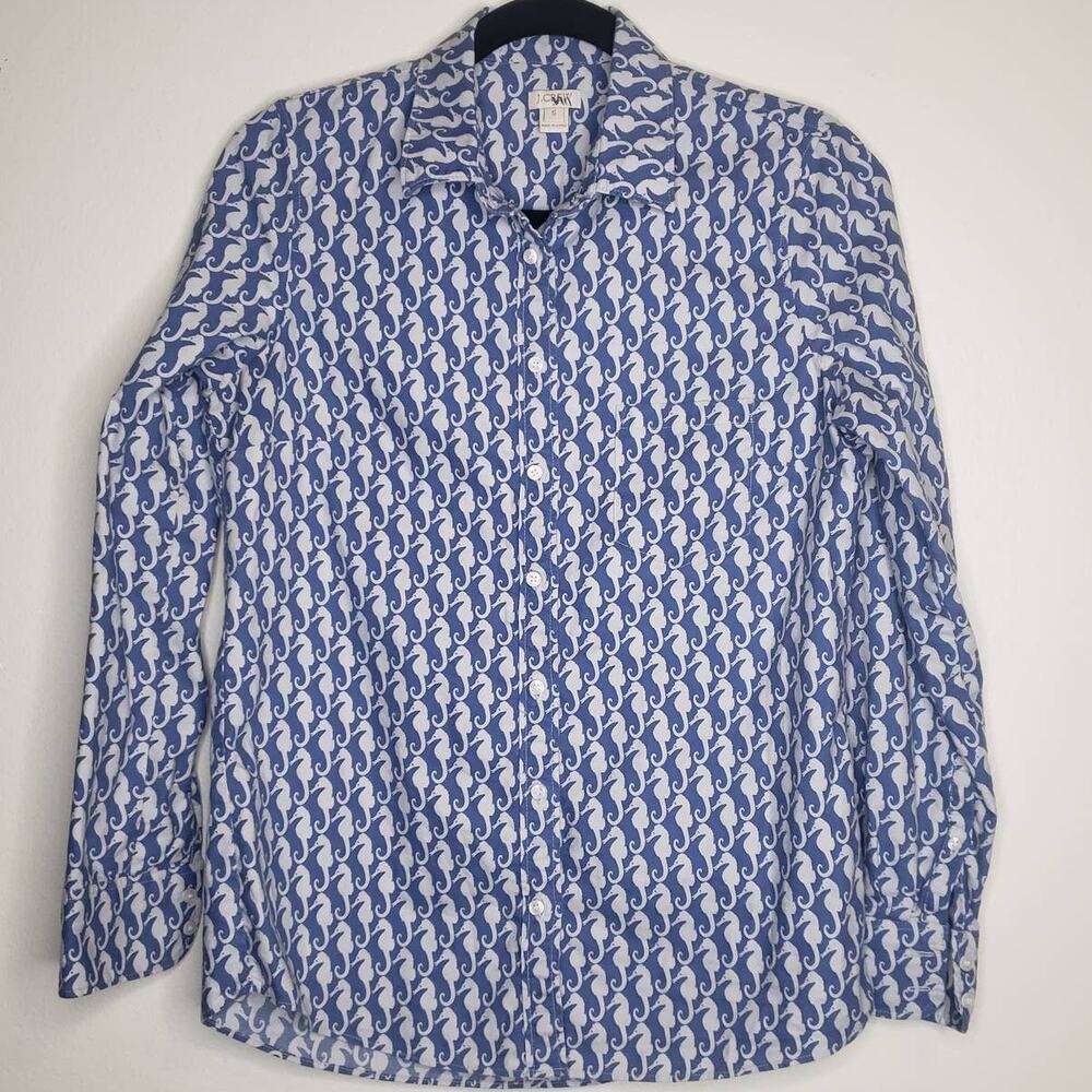 J. Crew| Seahorse Button Down